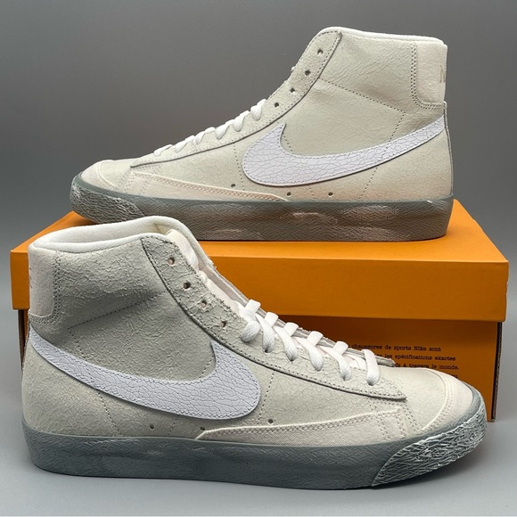 Mens Nike Blazer Mid ‘77 SE Summit White/Phantom Green Size 10 Rare New - Picture 4 of 15
